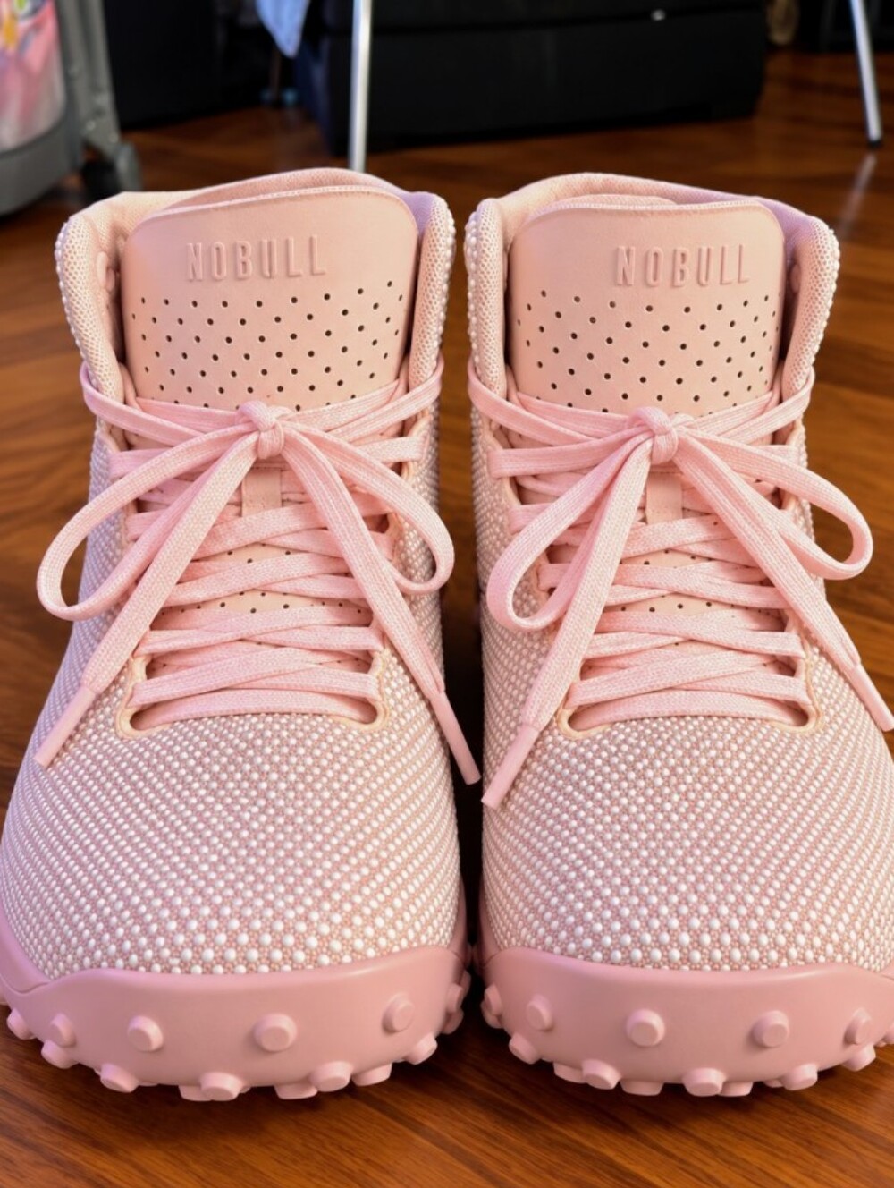 NOBULL Kids Pink High-Top Training Shoes